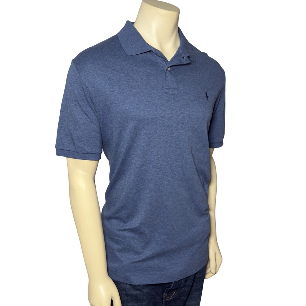 Polo Ralph Lauren Polo Shirt Mens XL Blue Good Pima Soft Touch Short Sleeve - Picture 3 of 11